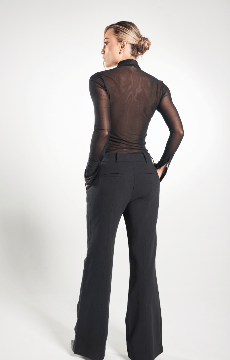 Blusa Manga Larga con Transparencia y Apliques 4 Kisses