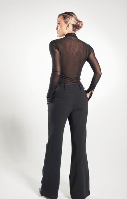 Blusa Manga Larga con Transparencia y Apliques 4 Kisses